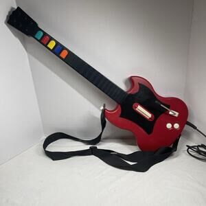Playstation 2 Guitar Hero Gibson SG Red Octane Wired Controller PSLGH